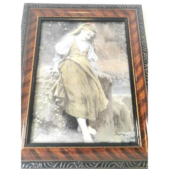 Set 2 French Art Prints by Vernon & Fournier Framed Victorian 1950s - Picture 3 of 10